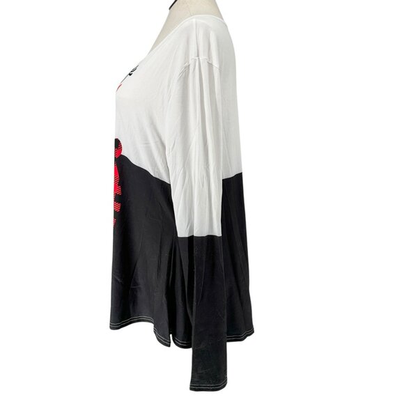 Snowman Tunic Top Womens US Size 22 (marked 5XL) LS Christmas Winter - Picture 4 of 8